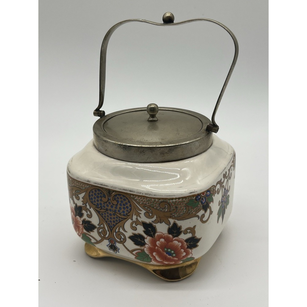 Vintage English Flosmaron Regent‎ England Biscuit Barrel